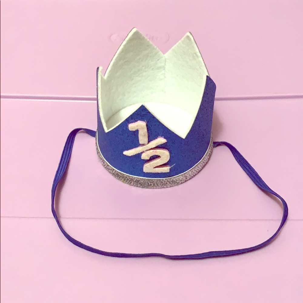 1/2 birthday crown